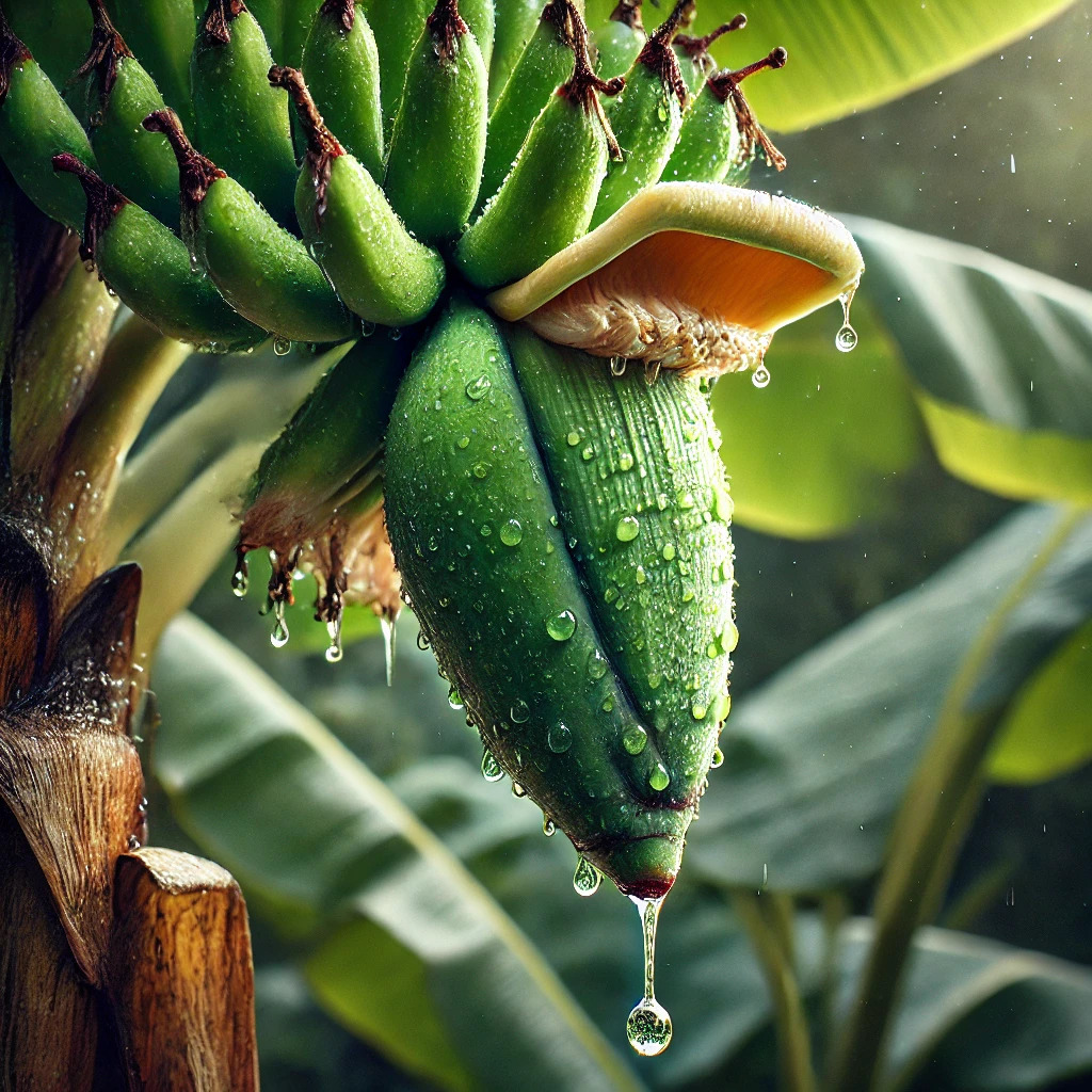 Banana peel liquid fertilizer is made by soaking banana peels in water, providing plants with potassium, calcium, and other nutrients to support healthy growth and blooming.Banana Drops Liquid