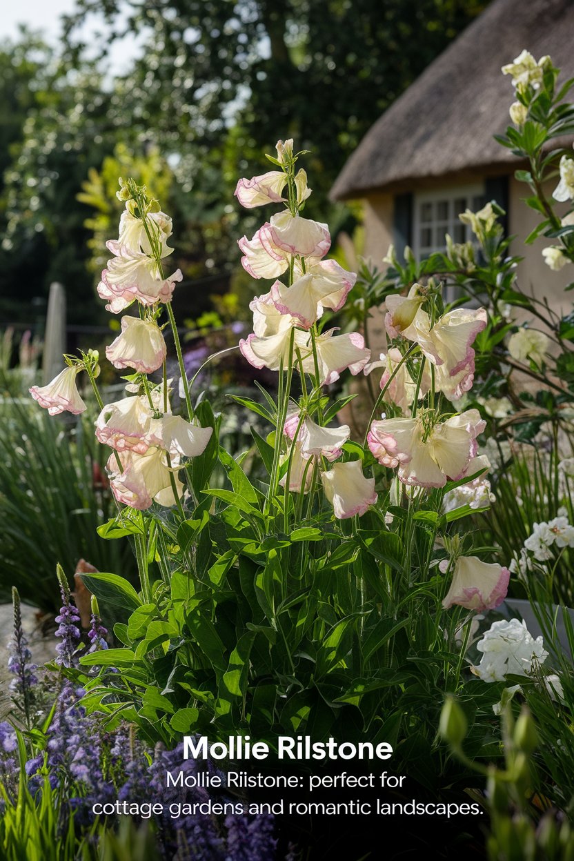 A beautiful garden scene featuring