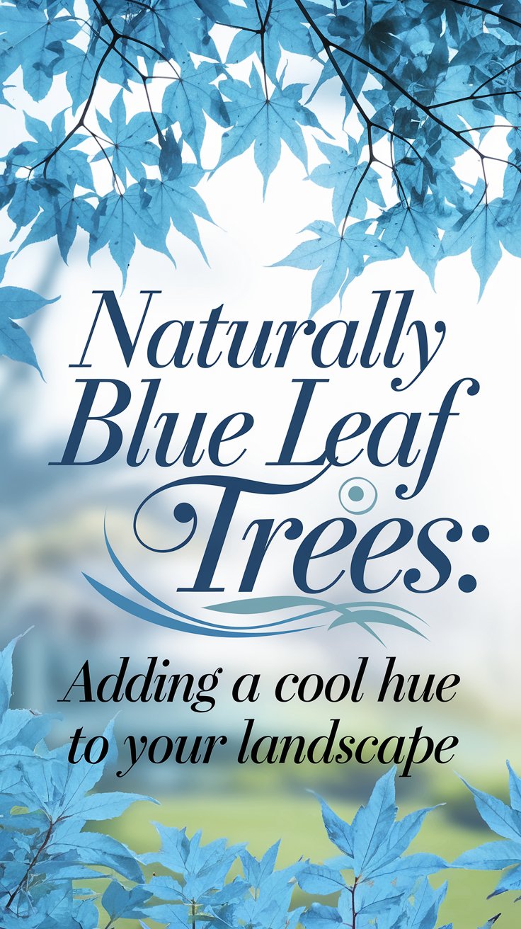 Naturally Blue Leaf Trees: Adding a Cool Hue to Your Landscape