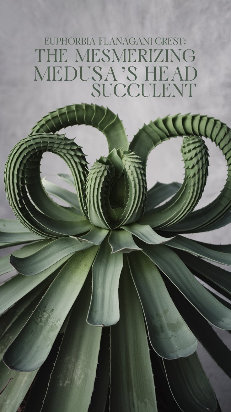 Euphorbia flanaganii Crest: The Mesmerizing Medusa