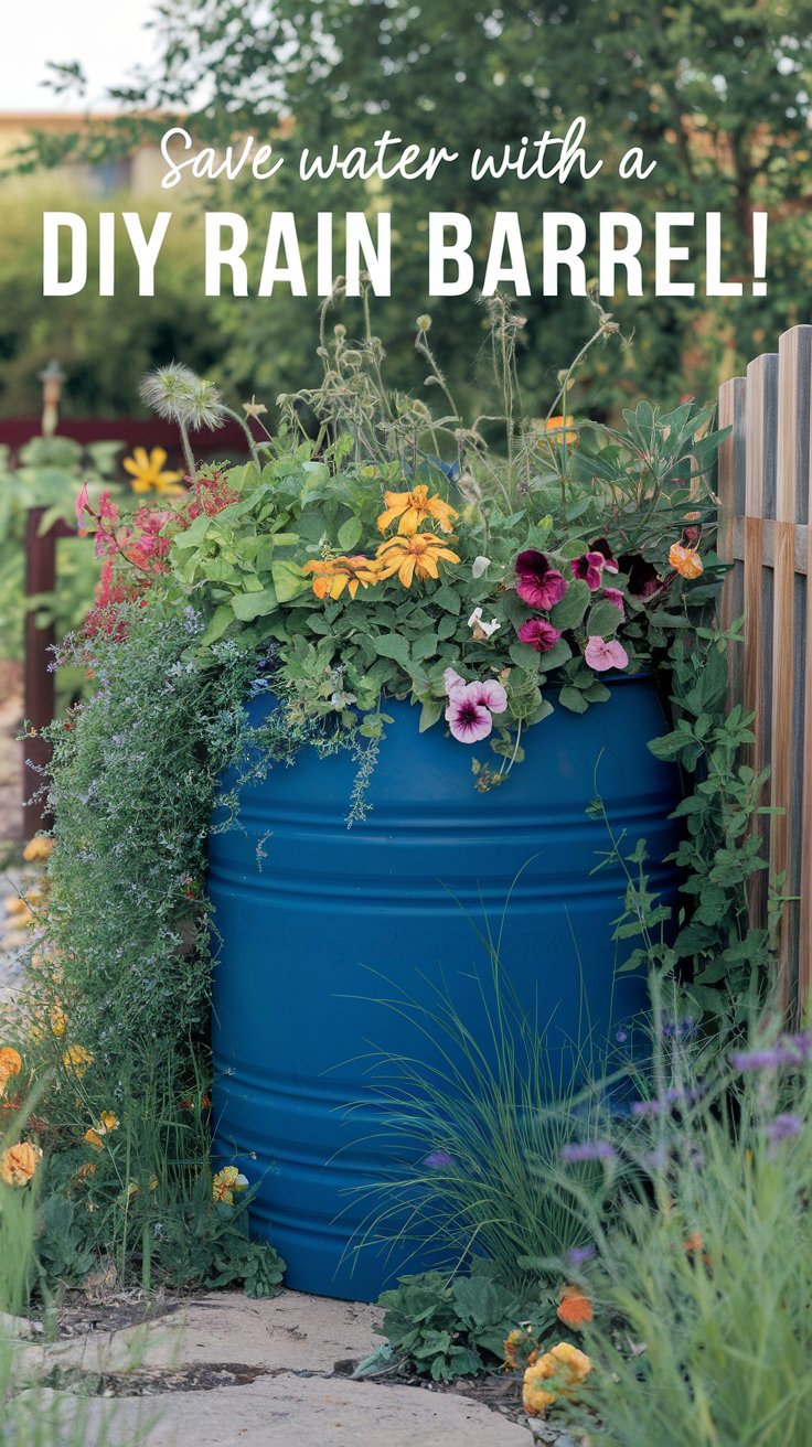 DIY Rain Barrel for Water Conservation