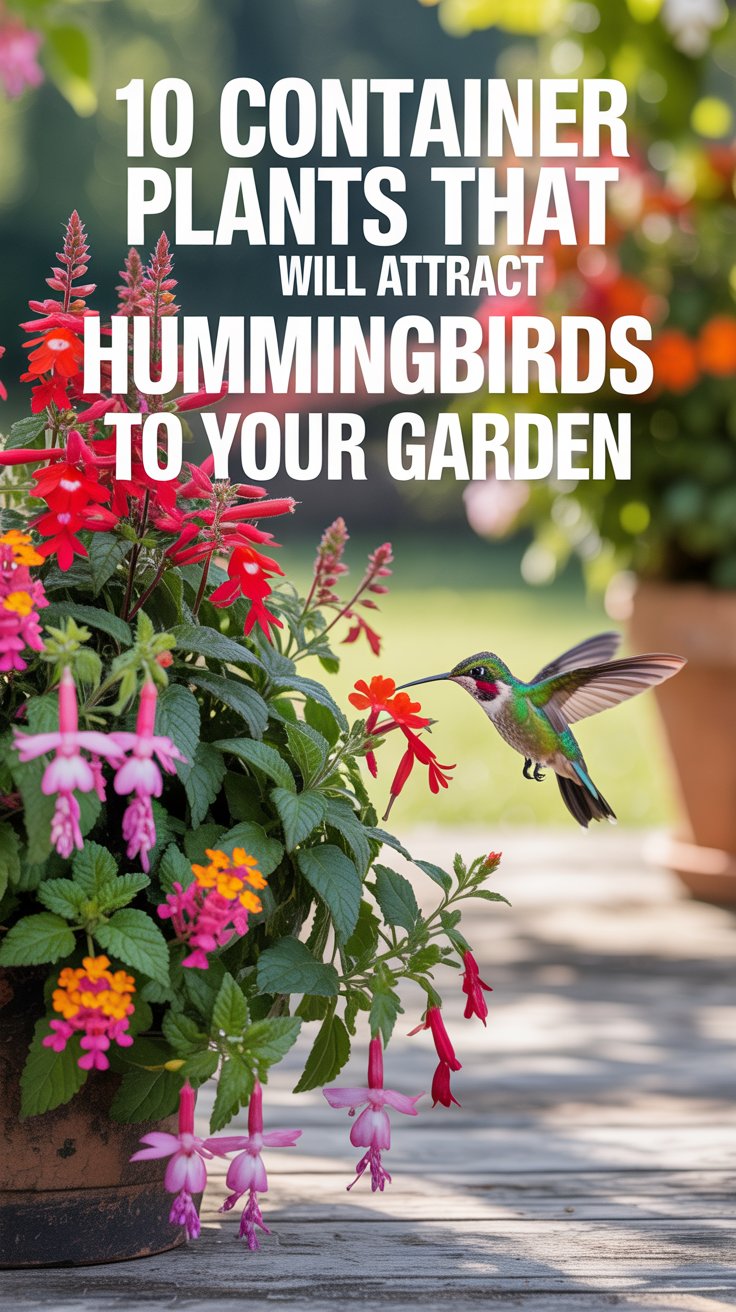 10 Container Plants That Will Attract Hummingbirds to Your Garden