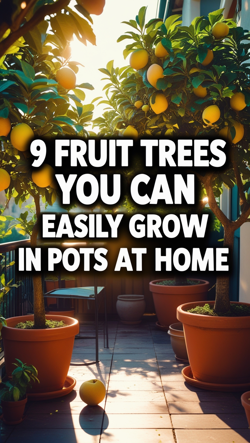 9 Fruit Trees You Can Easily Grow in Pots at Home