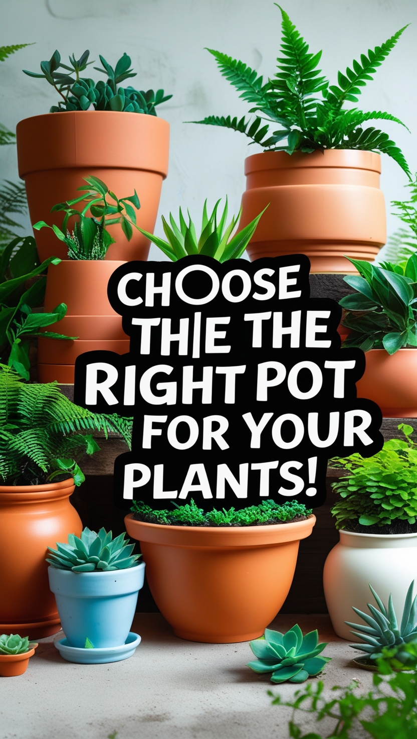 How to Choose the Right Pot for Your Plants A Comprehensive Guide