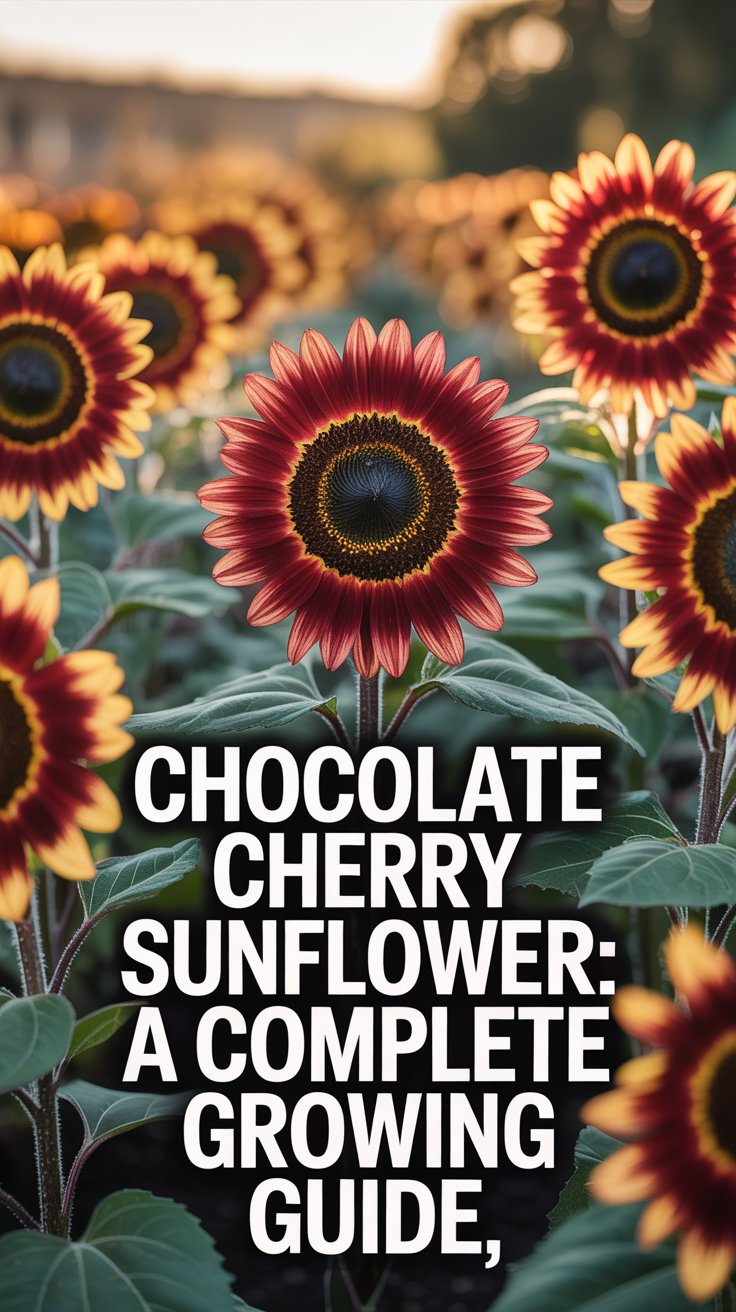 Chocolate Cherry Sunflower (Helianthus annuus): A Complete Growing Guide