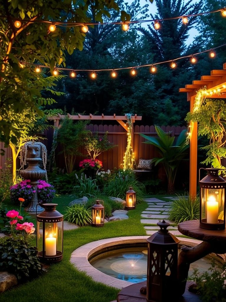 Light It Up with String Lights or Lanterns