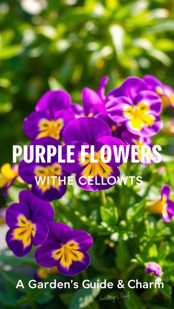Purple Flowers with Yellow Centers A Gardener’s Guide to Beauty and Charm