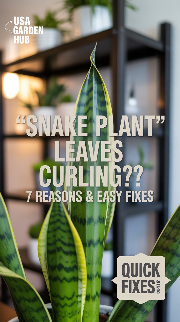 a close up of a plant Why Are My Snake Plant Leaves Curling Inward 7 Reasons & Easy Fixes