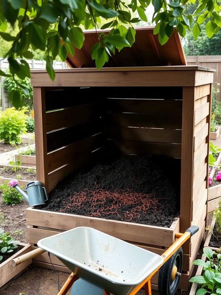 Outdoor Worm Composting Bin Perfect for Larger Gardens