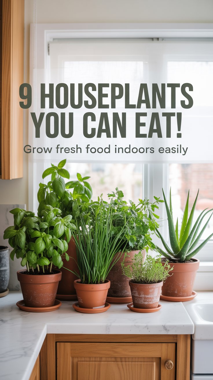 9 Houseplants You Can Eat! Grow Fresh Food Indoors Easily