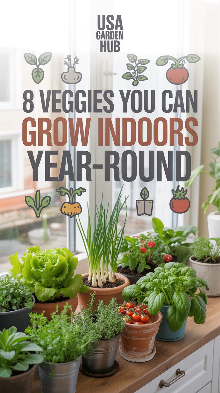 8 Veggies You Can Grow Indoors Year-Round