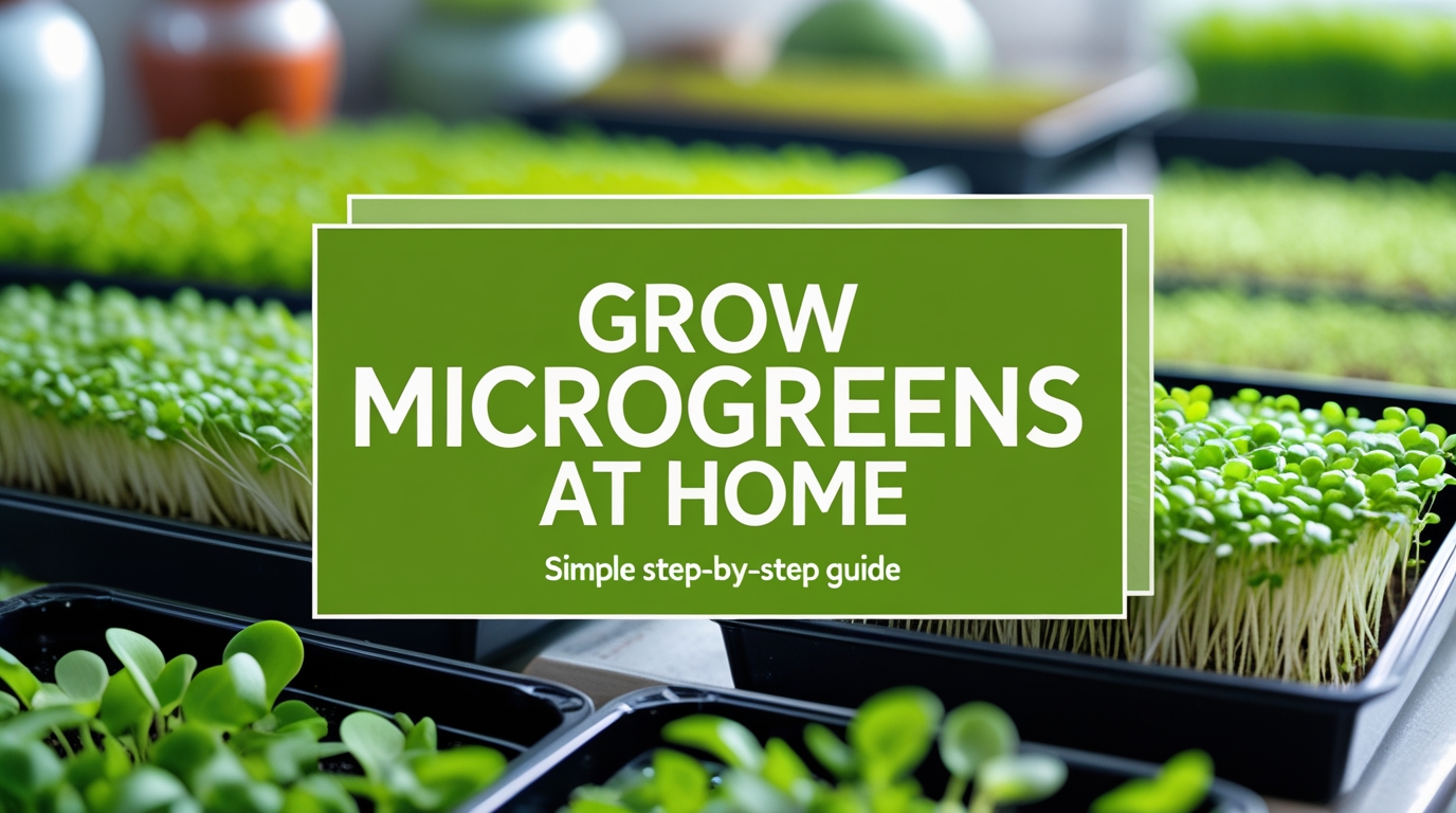 Grow Microgreens at Home: Simple Step-by-Step Guide