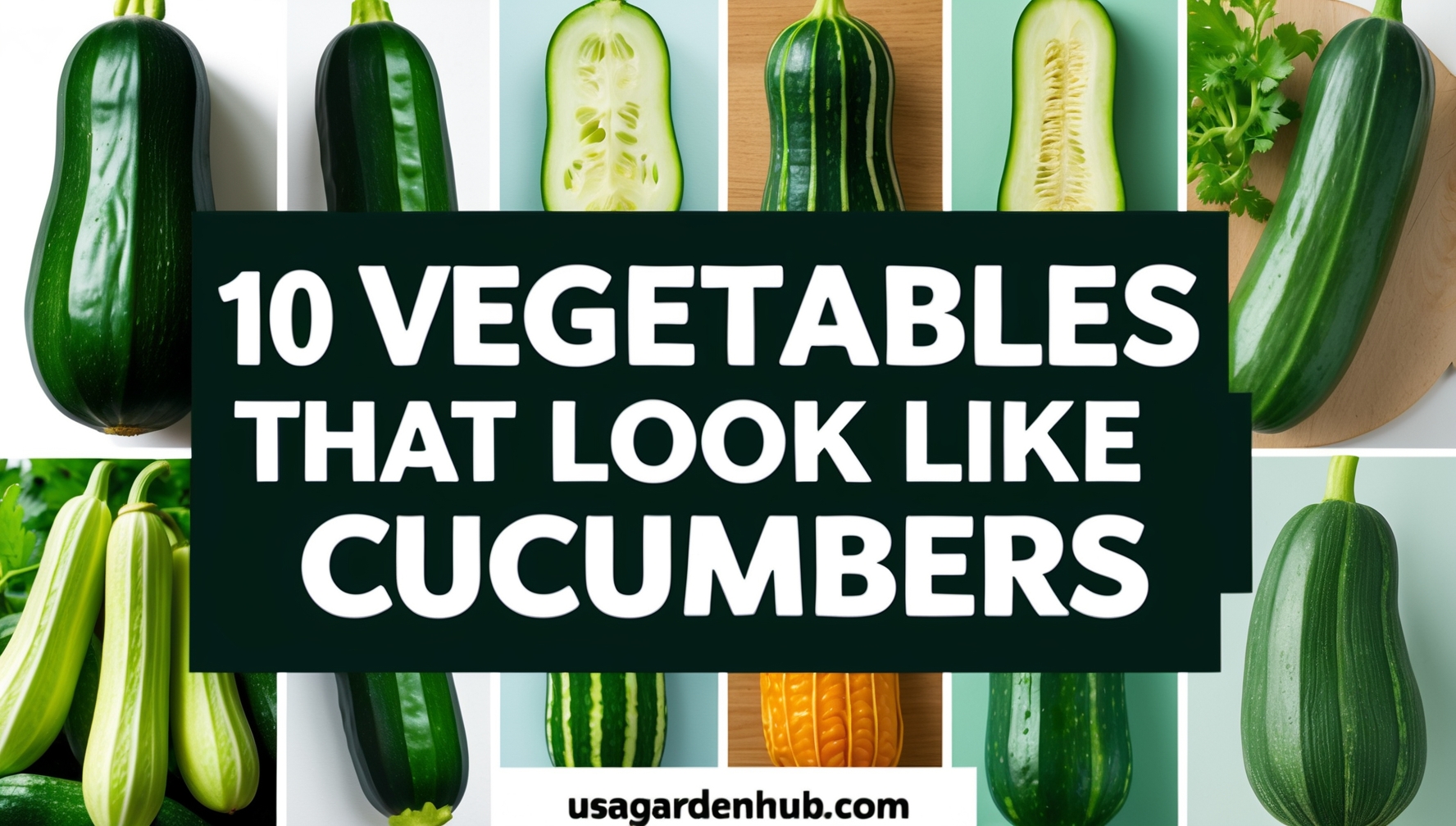 10 vegetables that look like cucumbers