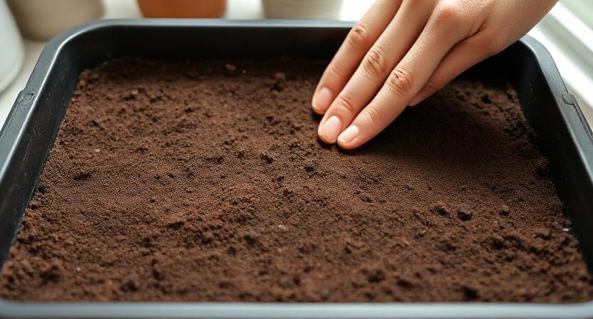 Set Up Your Tray - grow microgreens at home