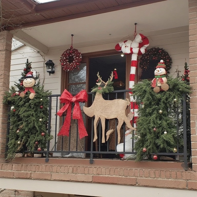 Paint Wooden Cutouts: Get creative with simple wooden cutouts from a craft store. Paint them like snowmen, reindeer, or Christmas trees for a personal touch.