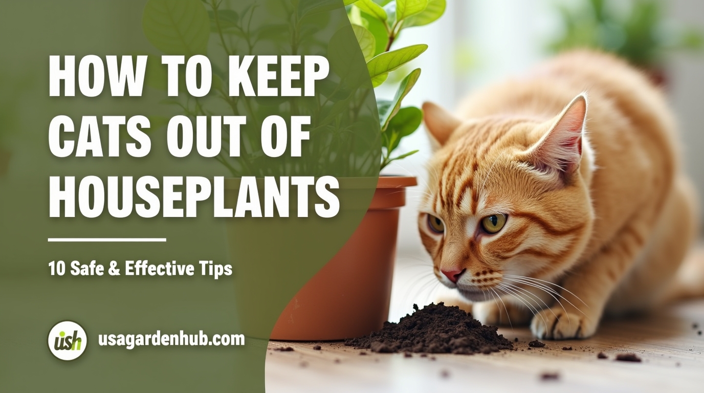 How to Keep Cats Out of Houseplants: 10 Safe & Effective Tips
