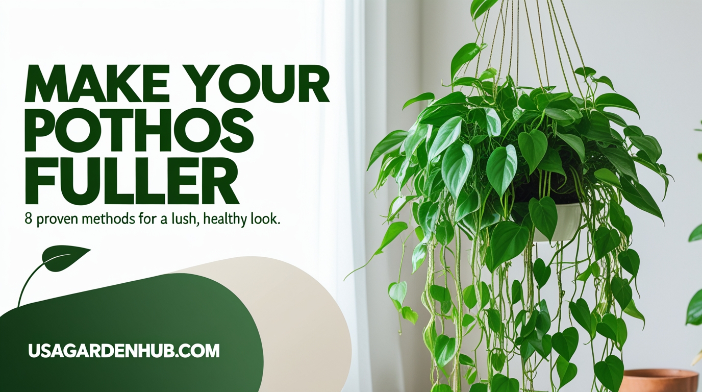 How to Make a Pothos Fuller: 8 Proven Methods for a Lush Plant