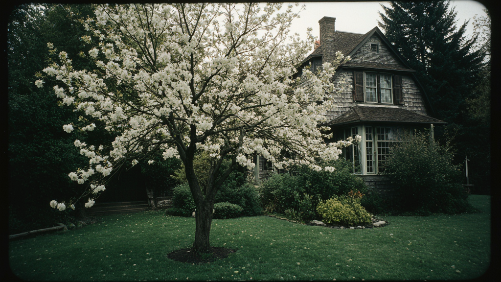 Crabapple (Malus spp.) Near House outdoor