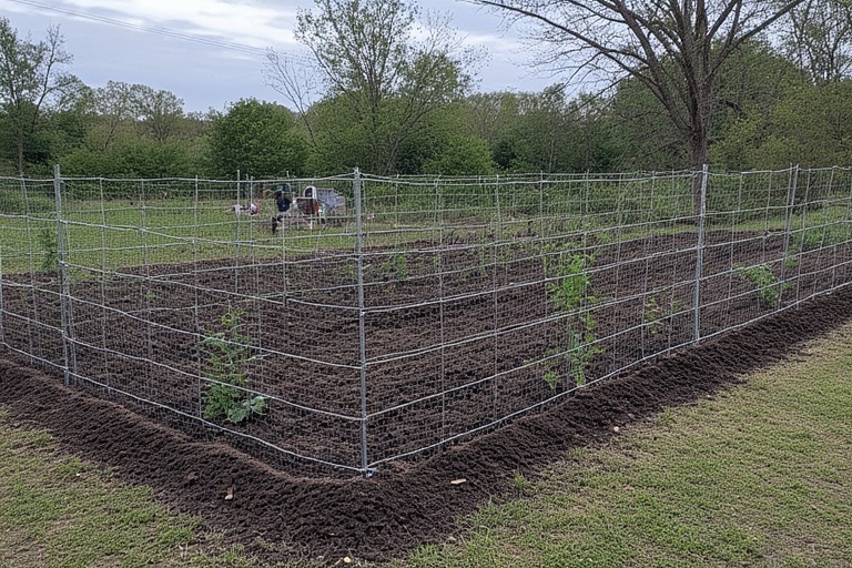 Simple Chicken Wire Fence