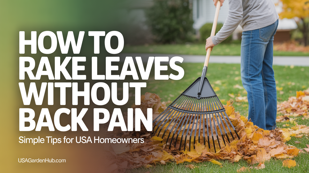 How to Rake Leaves Without Back Pain in the USA