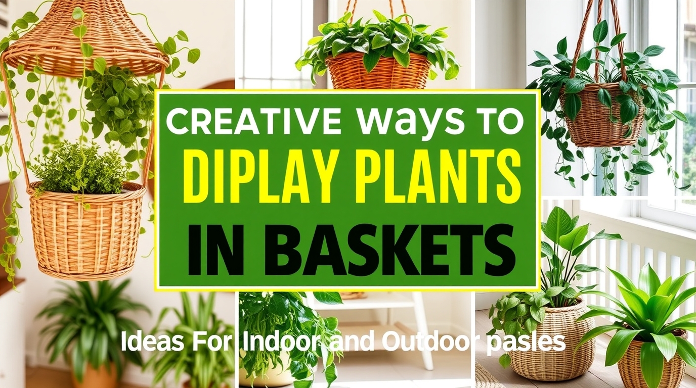Creative Ways to Display Plants in Baskets: Ideas for Indoor and Outdoor Spaces