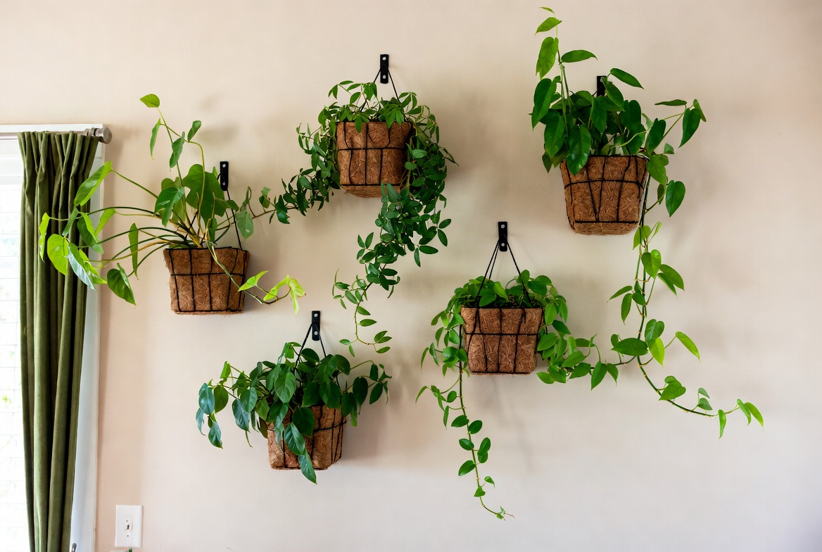 Wall-Mounted Arrangements Creative Ways to Display Plants in Baskets