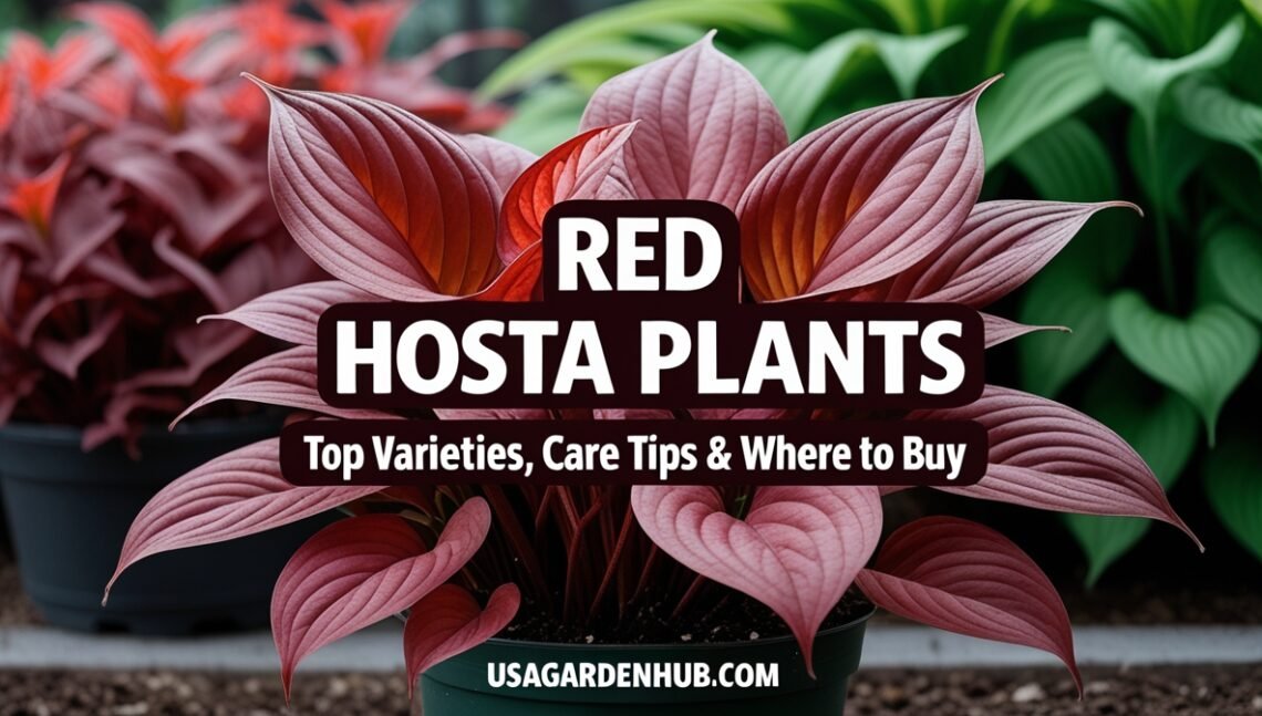 Red Hosta Plants: Varieties, Care, and Where to Buy
