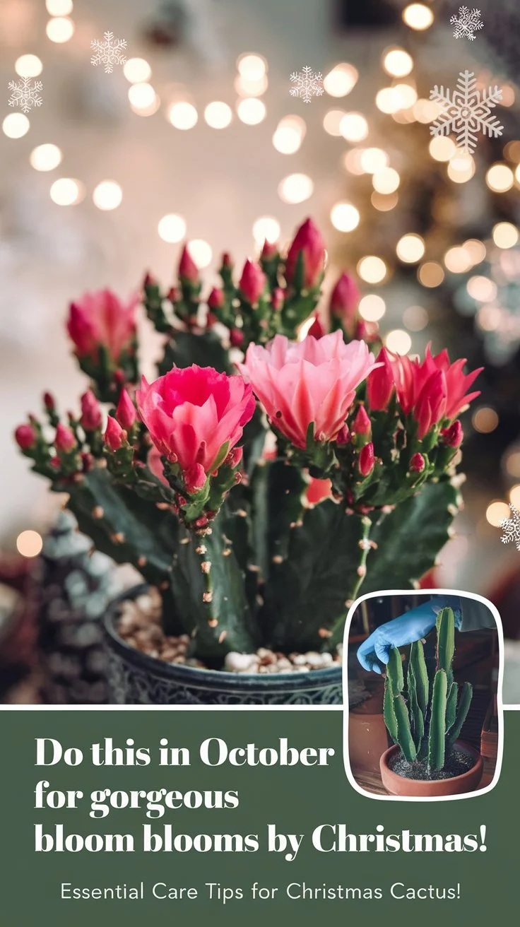 Got a Christmas Cactus? Do THIS in October for Stunning Blooms by Christmas!