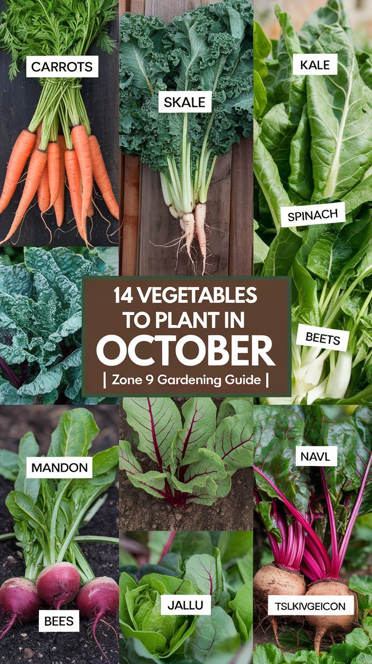 14 Vegetables to Plant in October {Zone 9}: Your Ultimate Fall Planting Guide (2024 Edition)