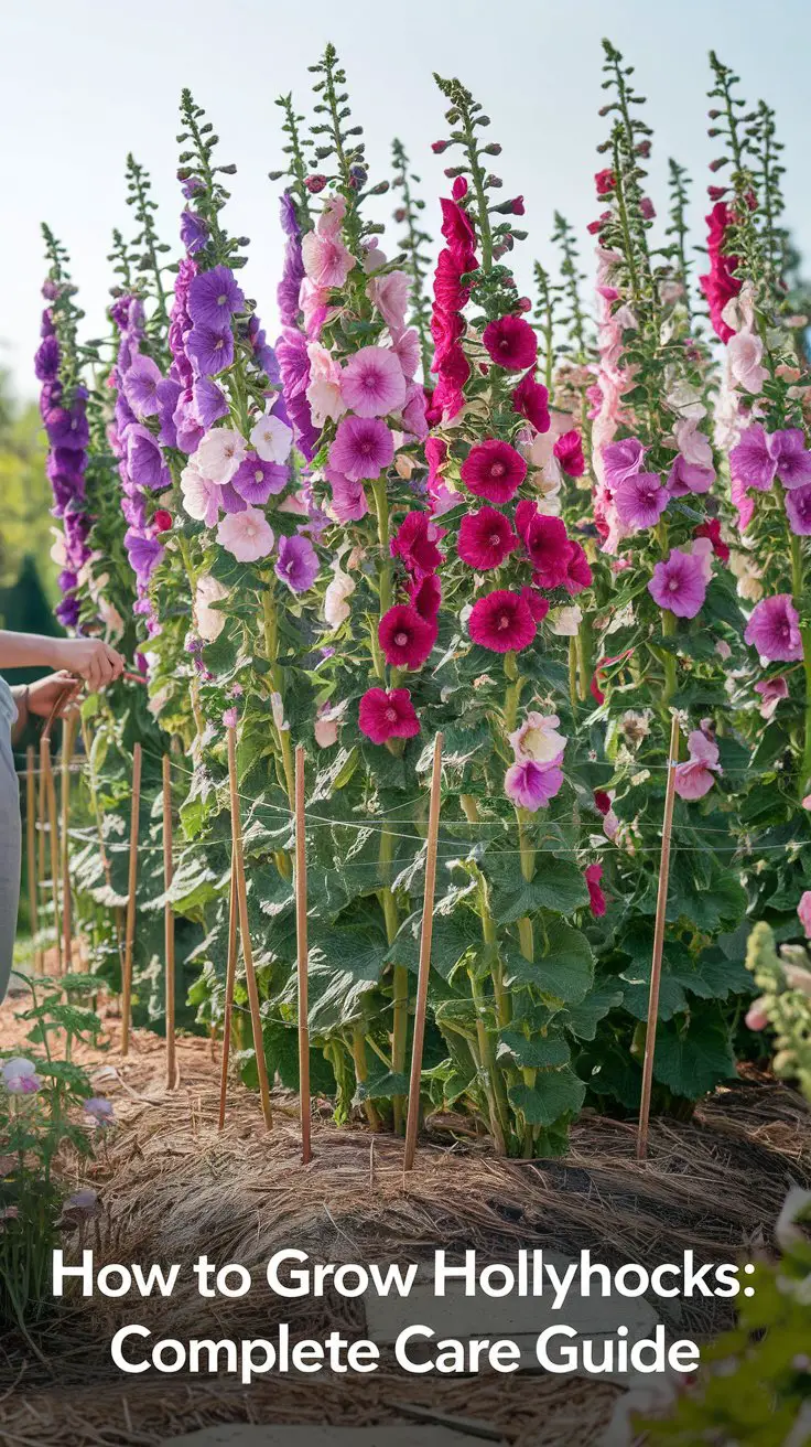 How to Grow Hollyhocks: Complete Care Guide