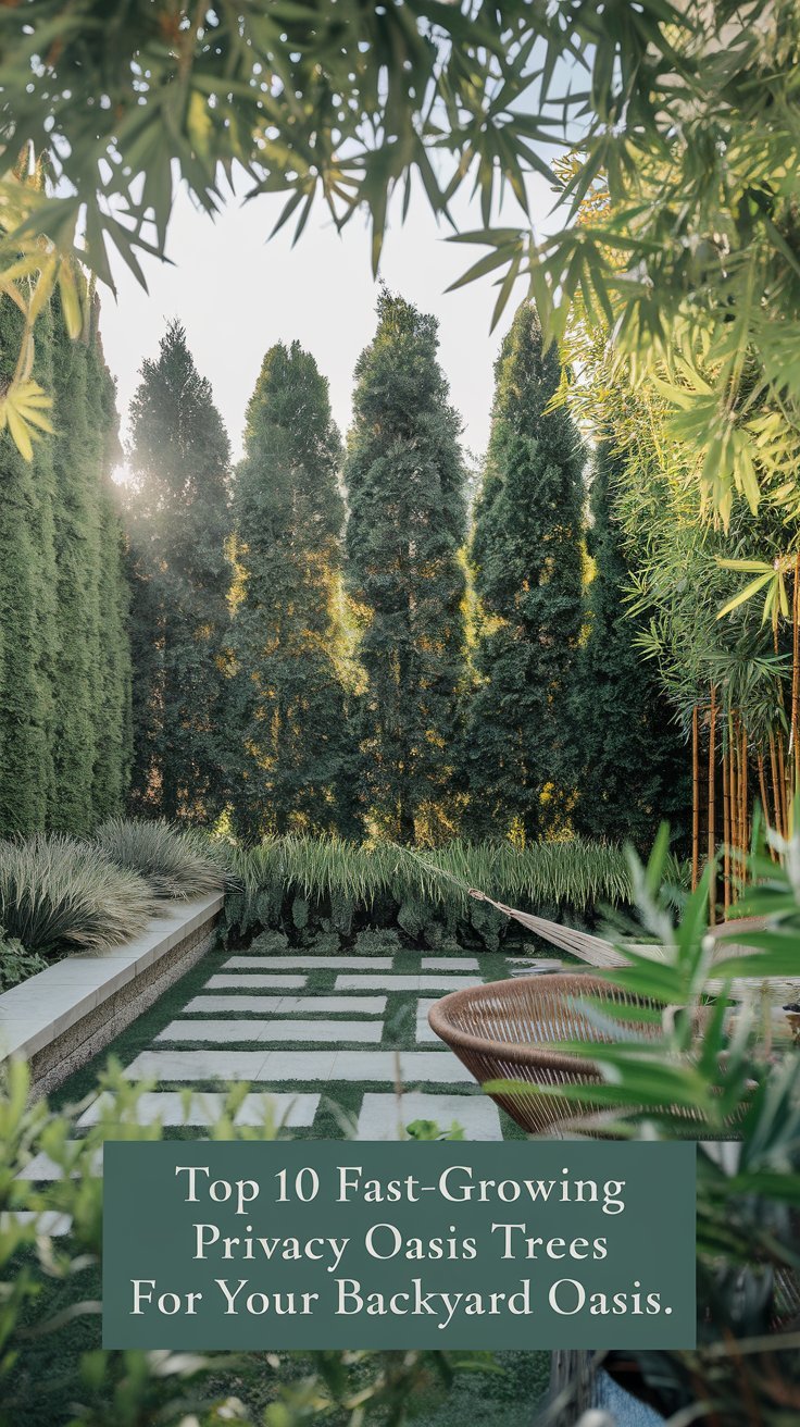 Top 10 Fast-Growing Privacy Trees: Create Your Backyard Oasis Quickly