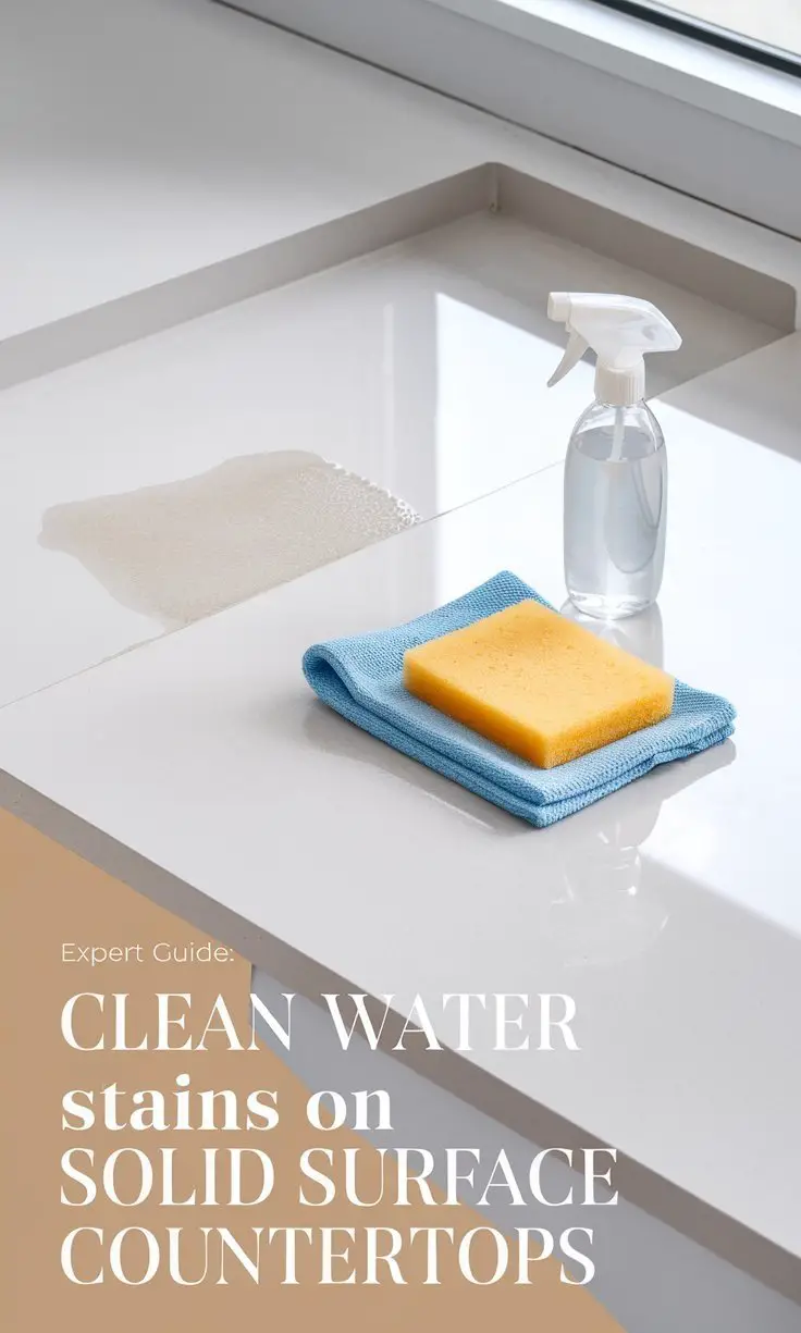 How to Clean Water Stains on Solid Surface Countertops: Expert Guide 2024