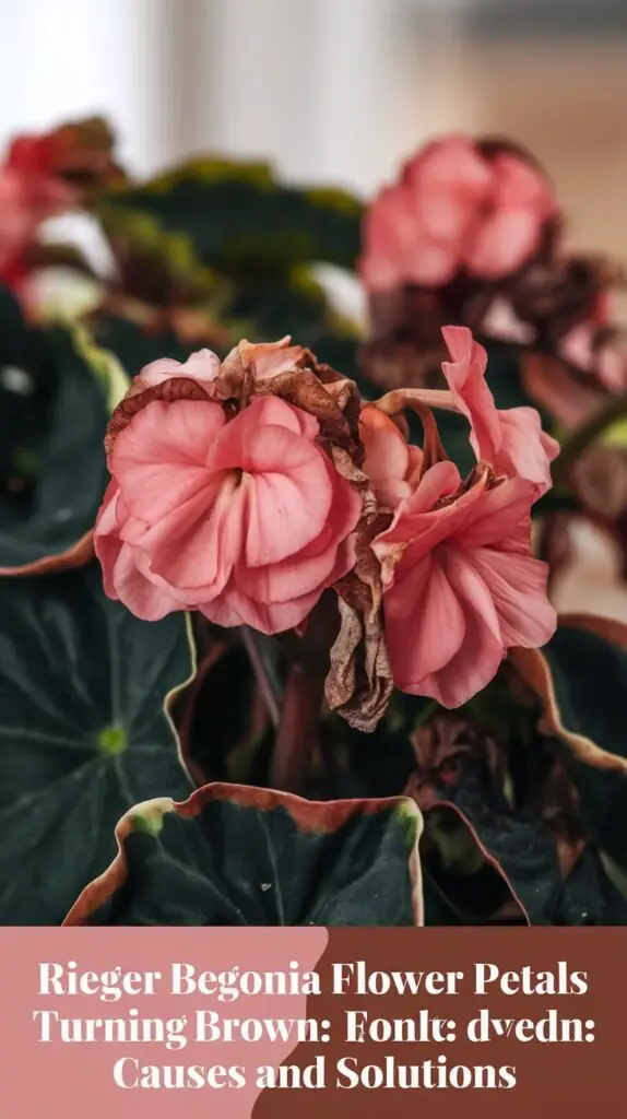 Rieger Begonia Flower Petals Turning Brown: Causes and Solutions