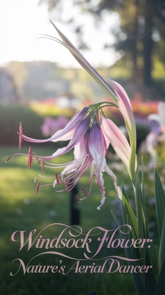 windsock flower, scientifically known as Anemone cylindrica, 