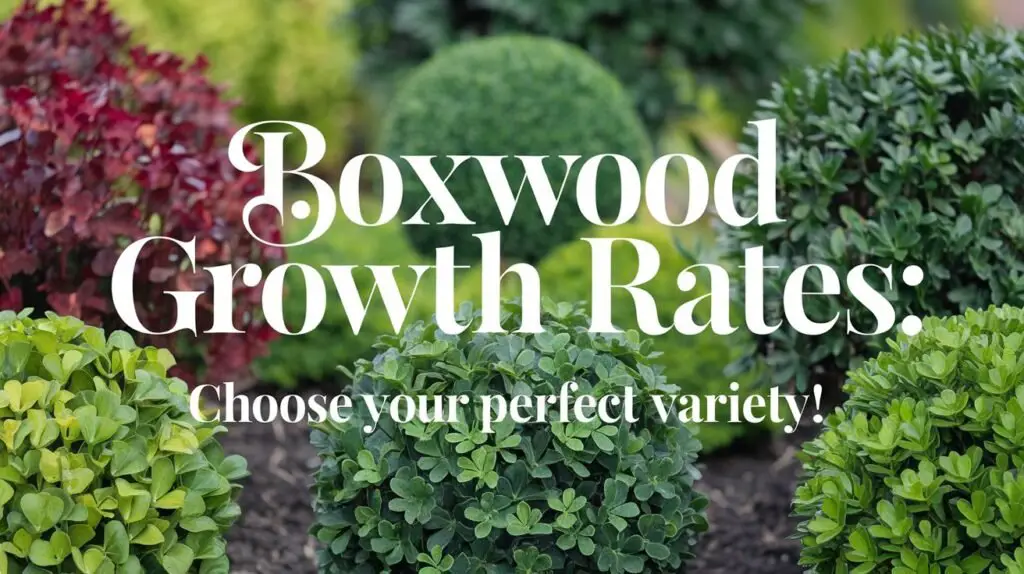 Boxwood Growth Rate By Variety
