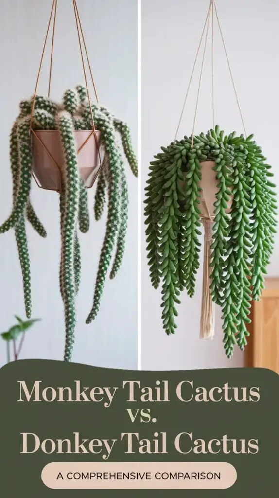 Monkey Tail Cactus vs Donkey Tail Cactus: A Comprehensive Comparison