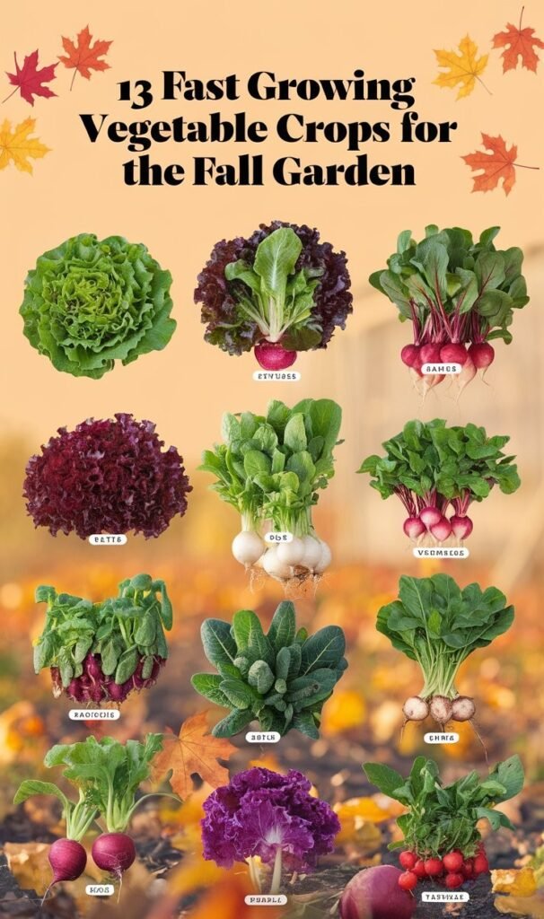 13 Fast Growing Vegetable Crops for the Fall Garden