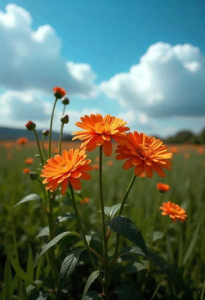 orange Chrysanthemum Flower