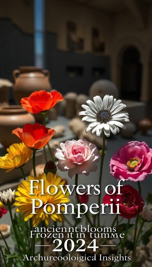 In Pompeii, flowers held symbolic significance in daily life and rituals, often representing life, beauty, and the transience of existence. Archaeological evidence, such as frescoes and mosaics,