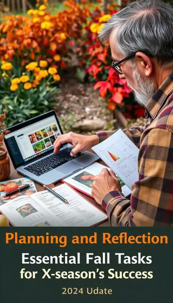 Planning and reflection in gardening involve assessing past growing seasons, setting goals for future plantings, and strategizing improvements to enhance overall garden productivity and aesthetics.