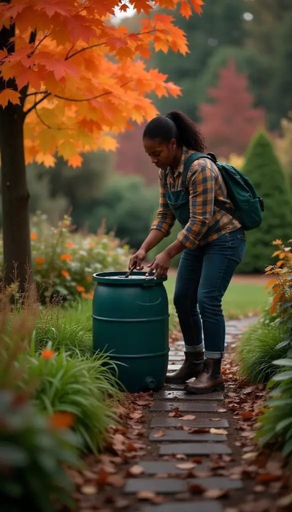 Water management involves optimizing irrigation practices, conserving water, and ensuring proper drainage to maintain healthy plants and prevent water-related issues in the garden.