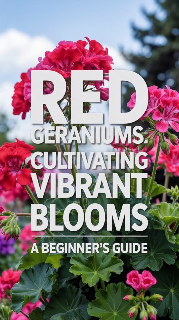 Red Geraniums: Cultivating Vibrant Blooms – A Beginner's Guide