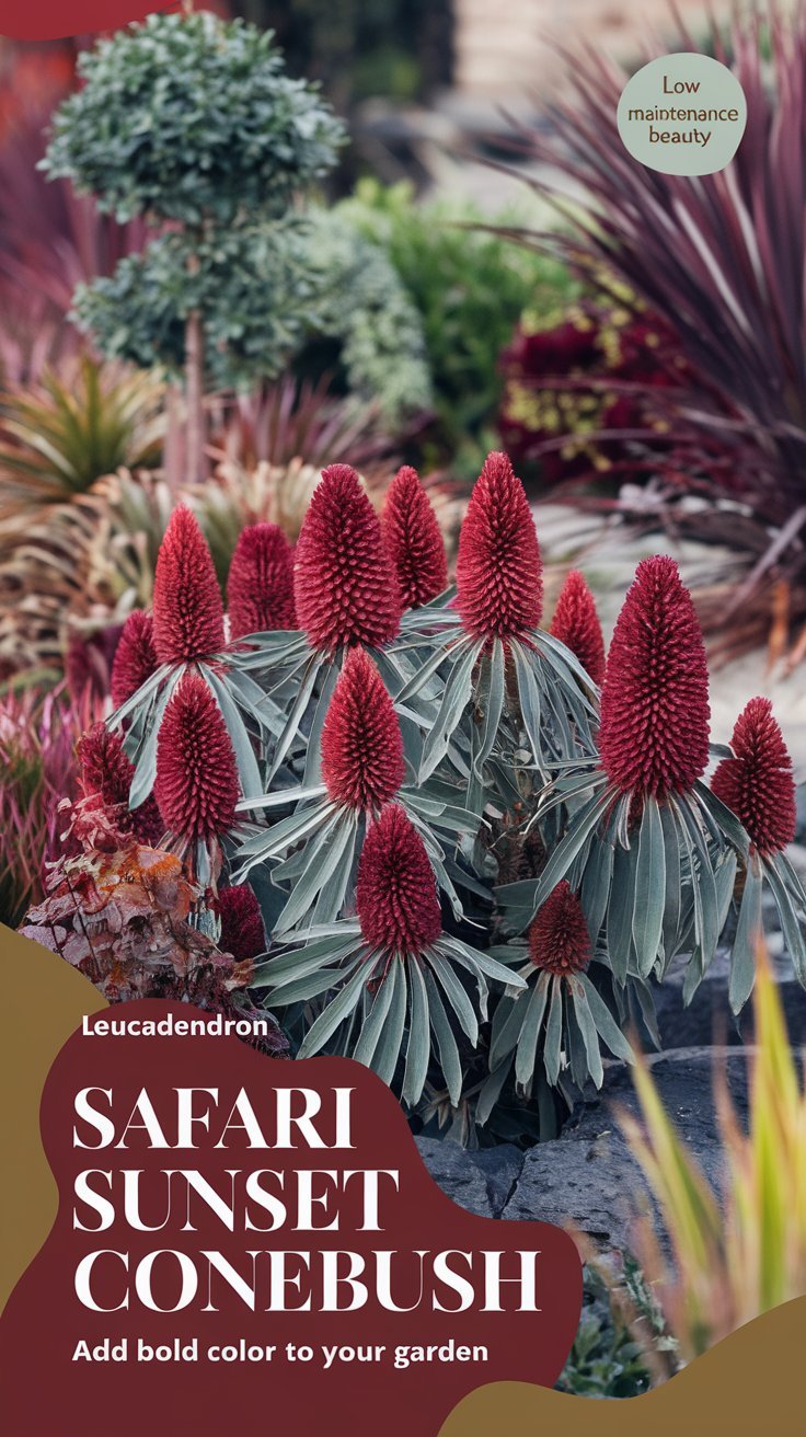Leucadendron 'Safari Sunset' Conebush A Vibrant Addition to Your Garden