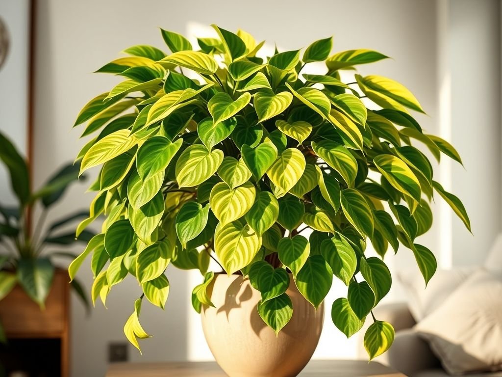 Golden Pothos (Epipremnum aureum) houseplant