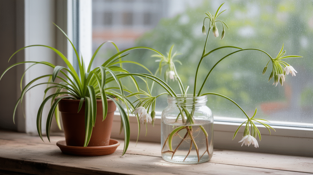 10 Houseplants You Can Easily Propagate from Cuttings 4 Spider Plant (Chlorophytum comosum) Propagate from Cuttings
