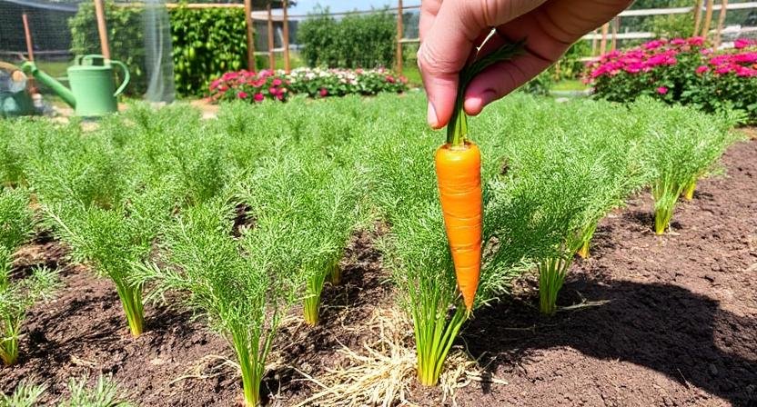 Growing New Carrots from Seeds