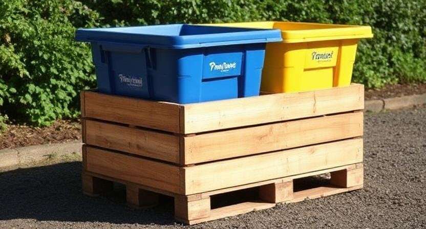 Pallet Compost Bin - compost bin ideas