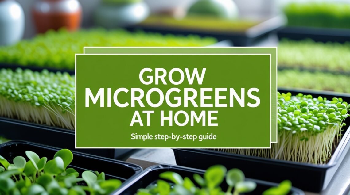 Grow Microgreens at Home: Simple Step-by-Step Guide