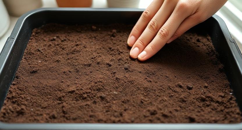 Set Up Your Tray - grow microgreens at home