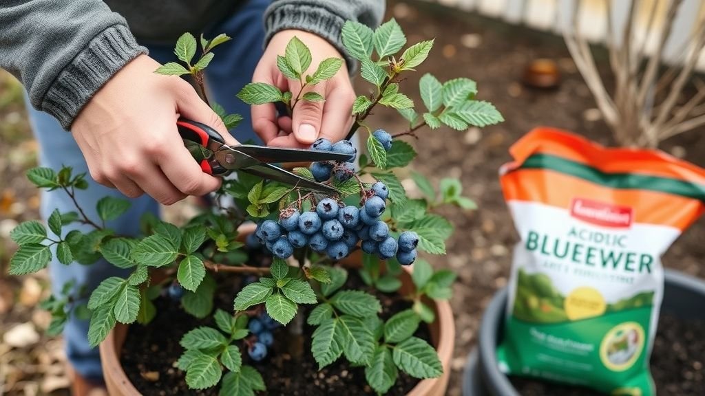 How to Grow Blueberries in Containers: A Beginner’s Guide 8 Fertilize and Prune for Healthy Growth